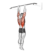Shoulder grip pull-up demonstration