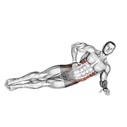 Side bridge hip abduction demonstration