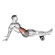 Roller reverse crunch demonstration