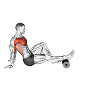 Roller seated single leg shoulder flexor depresor retractor demonstration