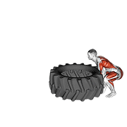 Tire flip demonstration