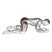 Rocking frog stretch demonstration