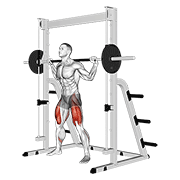 Smith sumo squat demonstration