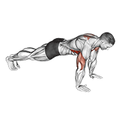 Push-up plus demonstration
