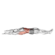 Arms overhead full sit-up demonstration