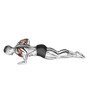 Kneeling push-up demonstration