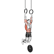 Weighted muscle up demonstration