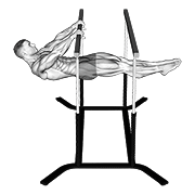 Front lever demonstration