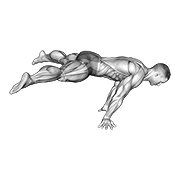 Straddle planche demonstration