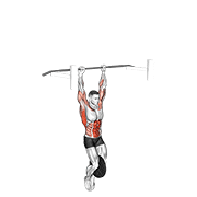Weighted muscle up (on bar) demonstration