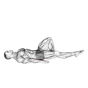 Single leg bridge with outstretched leg demonstration
